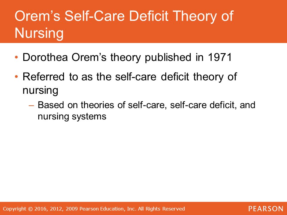 Dorothea Orem’s Self-Care Theory